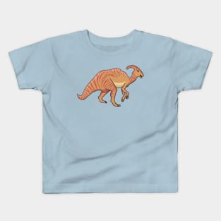 Cute parasaurolophus dinosaur cartoon illustration Kids T-Shirt